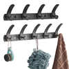 YF9117 Wall Mounted Coat Rack Heavy Duty Coat Hooks with 5 Metal Hooks