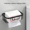 YF3320 Household Paper Towel Holder Space Aluminum Wall-Mounted Paper Rack Towel Rack Storage Shelves