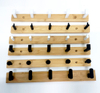 YF9155 Wall Mounted Coat Rack Bamboo Wall Coat Rack Hooks Coat Hat Hanger Hooks