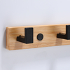 YF9155 Wall Mounted Coat Rack Bamboo Wall Coat Rack Hooks Coat Hat Hanger Hooks