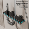 YF230530003/4/5 Exposed Shower Systems With Rain Shower And Handheld,Tub Shower Faucet Sets With Digital Temperature Display