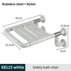 YF68114 Wall Mounted Fold-Up Shower Seat Wide Bath Chair for the Elderly