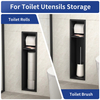 YF61131 Stainless Steel Recessed Toilet Paper Holder, in Wall Toilet Paper Holders with Storage for Space Saving