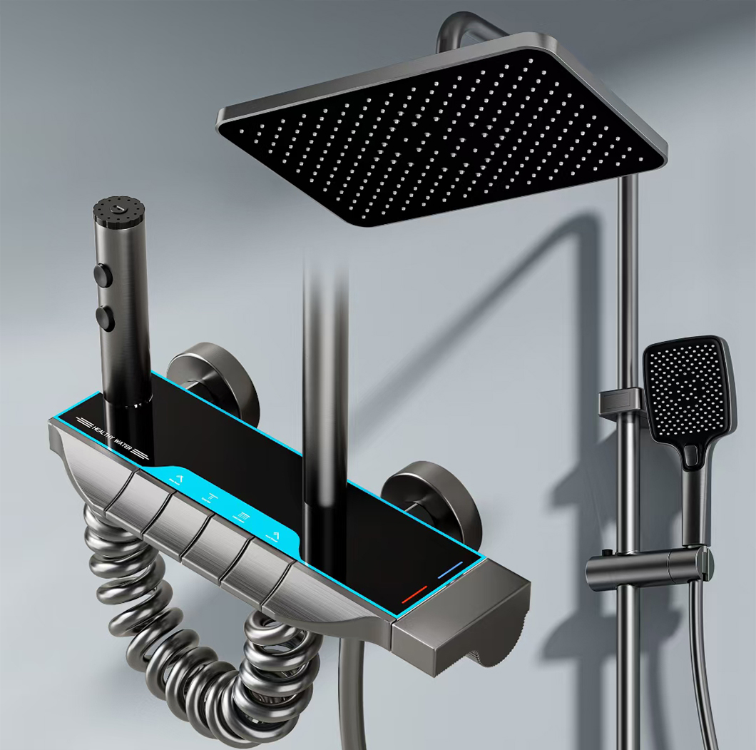 Wall-Mounted Display Bathroom Shower Set