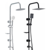 YF210530001 Chrome Plated Hot and Cold brass Wall Mounted Faucet Bathroom Rain Shower Set