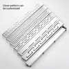 304 Stainless Steel Rectangular Invisible Floor Drain Golden Concealed Extended Floor Drain Toilet Sewer Deodorization