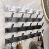 High quality durable using various new metal wall robe coat single row hook home Mudroom Bathroom Entryway