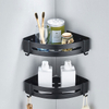 Bathroom triangle shelf bathroom and kitchen toilet wall mounted black corner shelf shower storage shelf