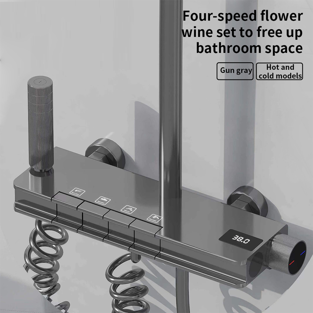 Luxury Full-Featured Bathroom Shower System