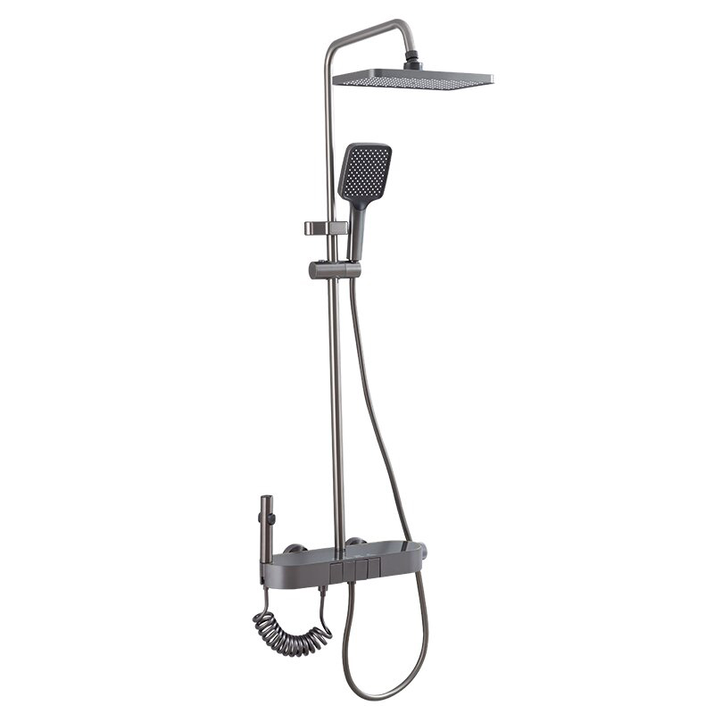 Digital Thermostatic Piano-Key Shower Mixer Set Bathroom