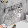 Decorative Sucker type folding Adhesive-Stick Bathroom Wall Hooks No Punching Traceless Strong Wall Hook