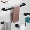 YF66104 Hardware set 304stainless steel towel hook towel bar toilet paper rack tower wall mounting bathroom towel rack set