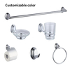 YF66106 Bathroom Hardware Accessory Set Chrome Washroom Toilet Hardware Set Shower Wall Mounted Zinc 6 piece Sanitary Fittings