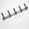 YF9115 Metal Coat Hook Rail for Coat Hat Towel Purse Robes Anti-Rust Clothes Hook for Entryway