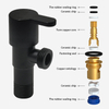 YF230400006 Safety control Angle Valve Toilet Angle Stop Valve Shut off water stainless brushed angle stop valve