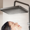 YF230530007 Aluminum LED Shower Mixer Set Digital Display Rainfall Shower System 4 Functions Bathroom Shower Faucet Set