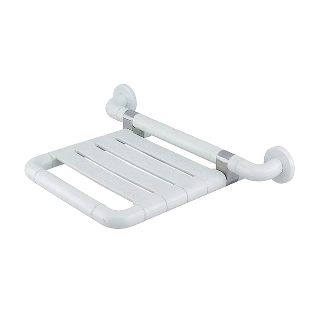 YF68114 Wall Mounted Fold-Up Shower Seat Wide Bath Chair for the Elderly