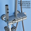YF230530029 High-Speed Aluminum Rotary Switch Bath Water Mixer Wall-Mounted Rainfall Piano Key Shower Head Set with Soft & Jet Spray Pattern