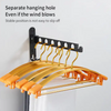 YF7101 Aluminium alloy Indoor outdoor Expandable Wall Mounted Cloth Drying Stand Laundry Hanger foldable Clothes Dry Rack