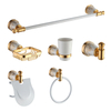 YF1319 Bathroom sanitary hardware wall mounted Brushed Gold ceramic bathroom accessory sets