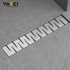 YF41106 Sus304 Good Quality Modern Gold For Bathroom Restaurant Terrace Outside Long Linear Shower Floor Drain