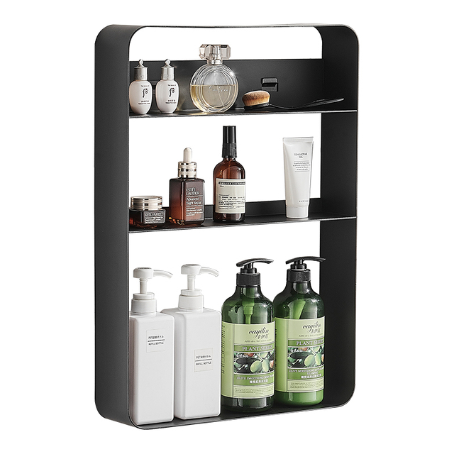 YF5322 Wall-Mounted Makeup and Skincare Organizers Cosmetic Storage Box for Bathroom, Living Roomand Bedroom