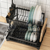 YF500100006 Metal Hot sale storage 2 tier kitchen counter holders sink organization over the sink dish drying drainer rack