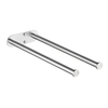 YF61302 Towel Rail Stainless Steel 2-Arms Bath Towel Holder Bathroom Double Rod Towel Rack