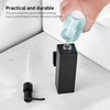 YF65106 200ML Manual Black Hand Lotion Square Soap Dispenser Hotel Stainless Steel Wall-mounted Press Soap Dispenser