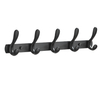 YF9118 Coat Hooks for Hanging Coats Heavy Duty Metal Double Hook Rack Hook Rail Coat Rack with Hooks