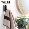 YF9508 Folding Hideaway Coat Hooks Heavy Duty Wall Towel Hooks for Bathrooms Retractable Coat Space Aluminum Wall Hanging Holder for Closet Scarf Hat Robe Key Purse Bag