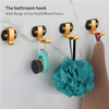 YF9504 Foldable Aluminum Alloy Single Towel Hook ​for Bathroom, Bedroom and Fitting Room