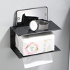 YF3302 Metal Aluminum Kitchen Towal Holder Wall Mounted Paper Tissue Holder Home Hotel Bathroom Kitchen Black European Paper Holder